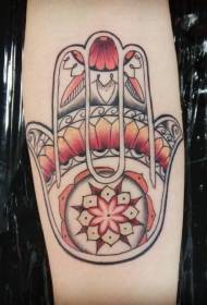 Fatima mazo roku krāsas tetovējuma simbola krāsa