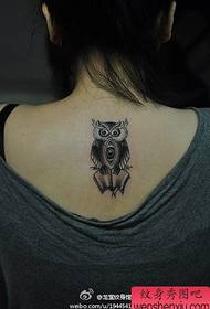 Musana wemusikana wakanaka kwazvo owl tattoo maitiro