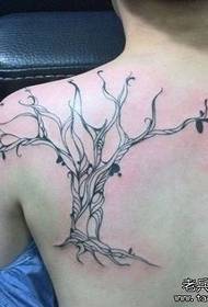 Tattoo ба таври зебо машҳур дар паси