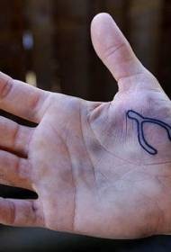 Modello di tatuaggio a treccia semplice da polso maschile