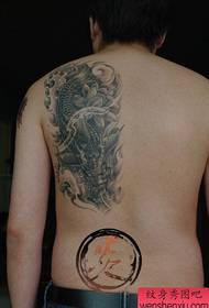 Patró de tatuatges de calamars bonics masculins
