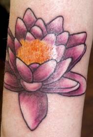 Imagine de tatuaj de culoare lotus violet braț