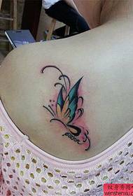 Umsebenzi wombala we-butterfly tattoo