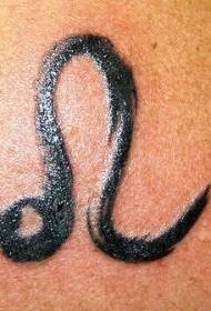 Swart stam simbool tattoo patroon