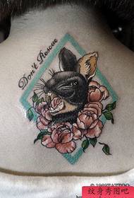 Pojan kaulan klassinen pop-kanin tatuointikuvio