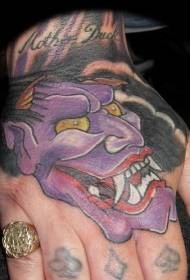 Χέρι χρωματισμένο τρομακτικό σχέδιο ιαπωνικού στυλ τατουάζ φοίνικας