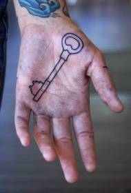 Male hand minimalist key tattoo tattoo