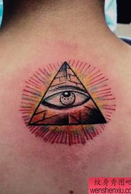 Boy's Back Alla moda di Dio Eye Tattoo Pattern