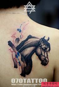 Tetovēšanas šovs, iesakiet zirga muguras tetovējuma modeli