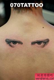 Small fresh back eye tattoo works