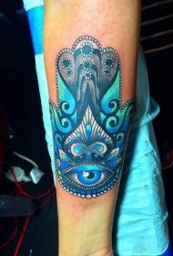 Koulè modèl tatoo koulè palmis relijye yo