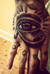 Braç realista símbol egipci antic patró de tatuatge d'ulls Horus