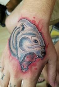 Bear tatoeage jonge hân bear tatoeage ôfbylding