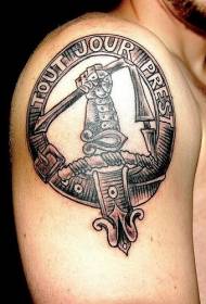 Ручни узорак за тетоважу значке оружја