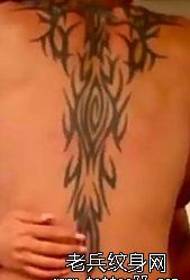 Tattoo show, beveel 'n tatoeëermerk aan die agterkant van Tengtu aan