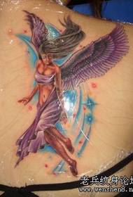 Kecantikan kembali pola tato sayap malaikat