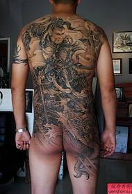 Hari yang didukung penuh, pola tato Sun Wukong yang suci