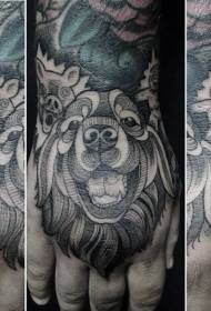 Eskuz itzuli beltza tribal estiloko hainbat animalia tatuaje eredu