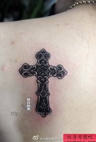 Retour classique motif de tatouage de croix pop