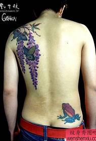 Chlapec zpět populární klasický motýl tetování vzor