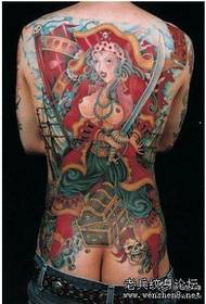 Pirate Tattoo Pattern: Full Back Beauty Pirate Tattoo Pattoo Tattoo Picture