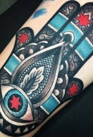 Mfano wa zamani mzuri wa tattoo ya mkono wa mkono wa mafuta