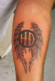 Sciathán ildaite agus patrún tattoo ildaite