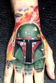 Qo'lning orqa qismining g'aroyib rangi, Boba Fett zarb
