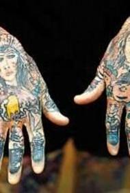 95% of burned boys' hands use tattoo to conceal pictures