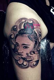 Ritratto di tatuu di bellezza di bracciu maiò