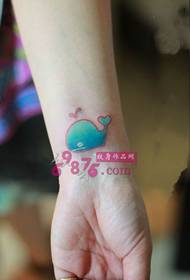 Lille friske hval håndled tatovering billeder