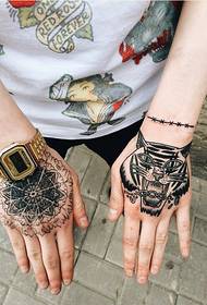 Lična ruka moda dobro izgleda van Gogh tigrova slika tetovaža slika