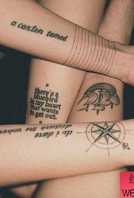 Small fresh hand creative totem tattoo works