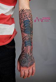 Gambar tato busana kembang lengan mekanik kembang pribadi
