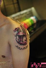 Fotografia e tatuazhit me lepuri të zodiakut me tatuazh avatar
