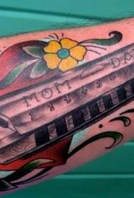 Photos de tatouage vintage harmonica