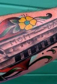 Photos de tatouage vintage harmonica