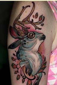 Chikadzi ruoko rwakanaka fashoni antelope tattoo pateni pikicha