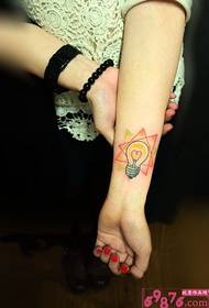 Tattoo proprius partum triangulum lux bulbus picture