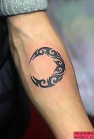 Tattoo show picture recommended an arm totem moon tattoo pattern