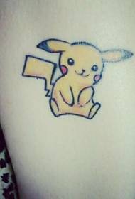Picha ya tattoo ya Bikachu nzuri sana