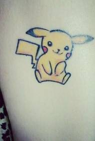 Setšoantšo sa tattoo sa Bikachu se setle haholo