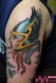 Modrá helma bojovnice avatar obrázok