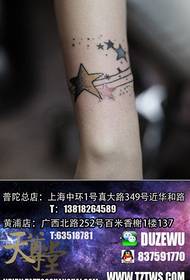 Modello di tatuaggio popolare pop star da polso femminile