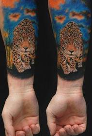 Татуировка с изображением леопарда Domineering