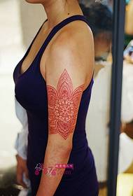 Image de tatouage de couverture de fleur de vanille de bras de mode