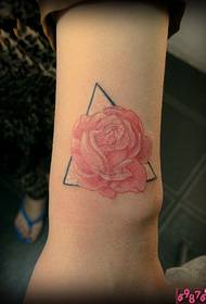 Wrist rose kifuniko cha picha ya zamani ya tattoo