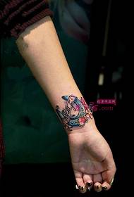 Kolora u-forma magneta pojno tatuaje bildo
