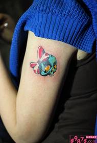 Picha ya tatoo ya uta wa Kawaii