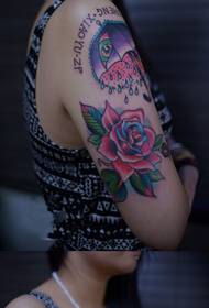 Umbrella rose mkono tattoo tattoo